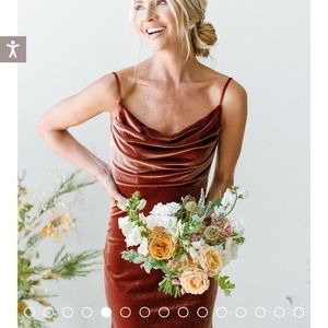 Revelry Sky Bridesmaid Dress Velvet